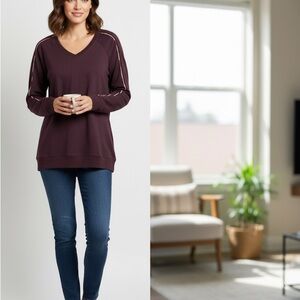 J.Jill Purple Long Sleeve Dress - MP